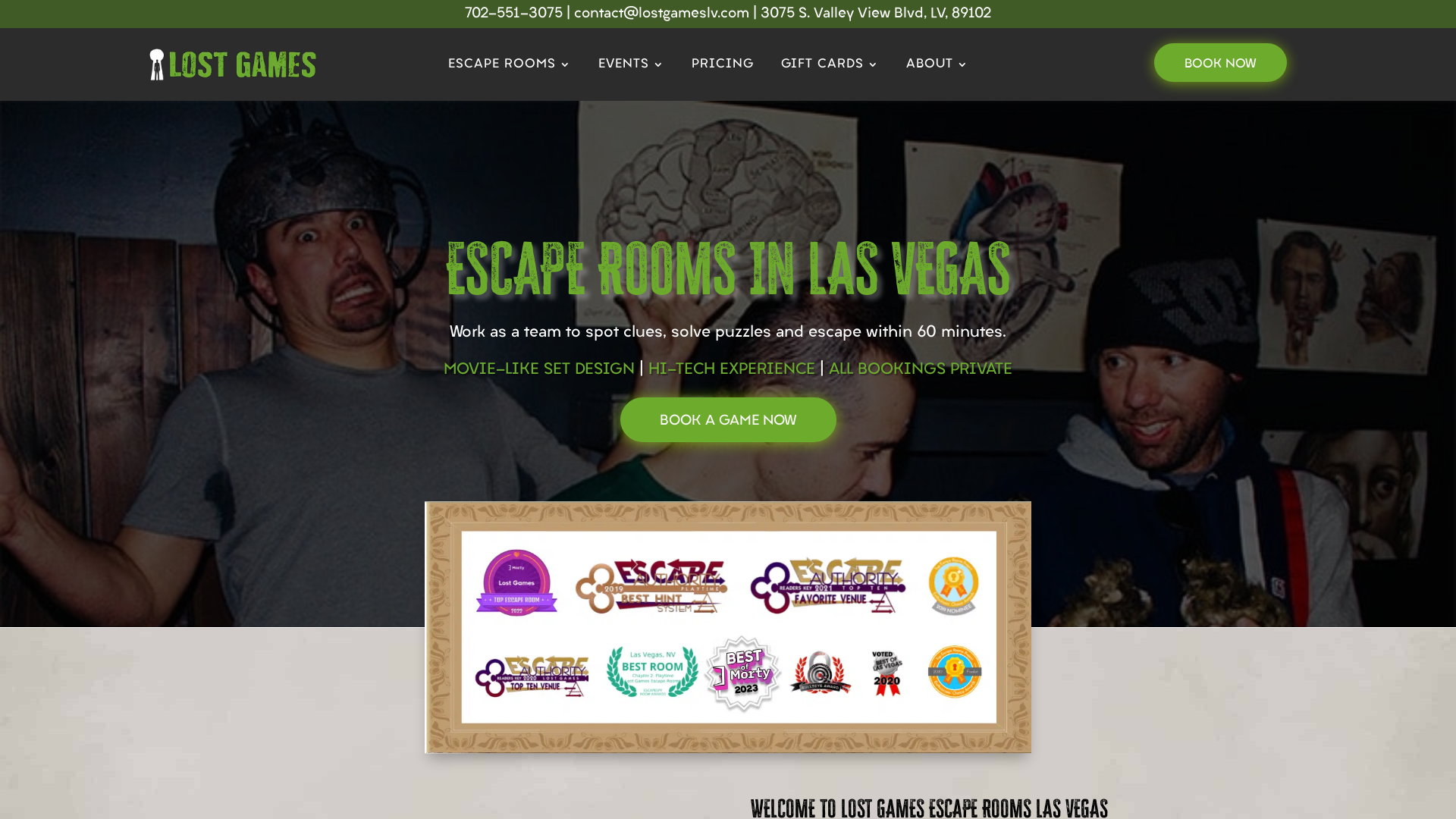 Lost Games Escape Rooms Las Vegas